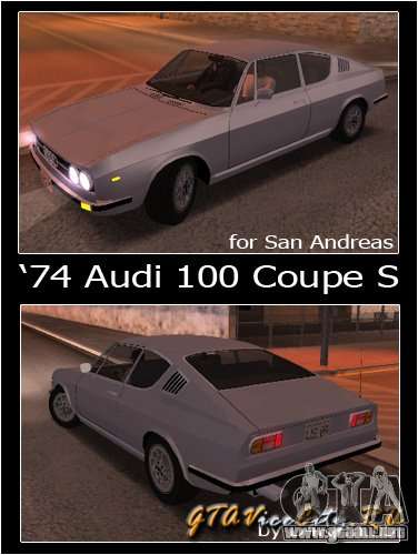 Audi 100 Coupe S 1974 para GTA San Andreas