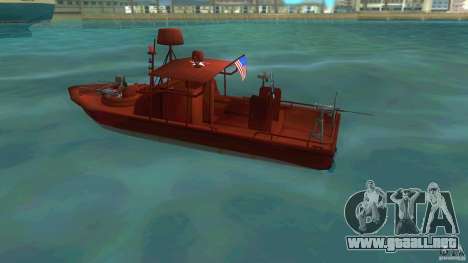 Río bote patrulla Mark 2 (Player_At_Guns) para GTA Vice City
