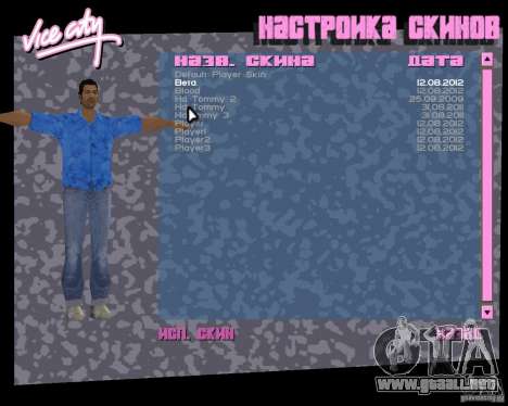 4 Skins y modelo para GTA Vice City