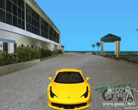 Ferrari 458 Italia para GTA Vice City