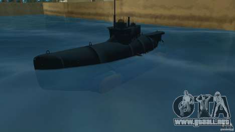 Seehund Midget Submarine skin 2 para GTA Vice City