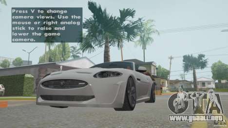 Jaguar XKR-S para GTA San Andreas