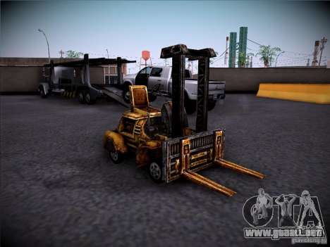 Carretilla elevadora del TimeShift para GTA San Andreas