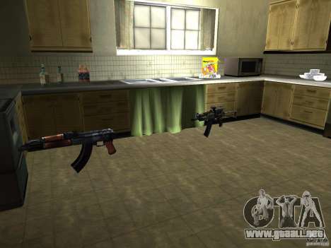 Pak versión doméstica armas 2 para GTA San Andreas