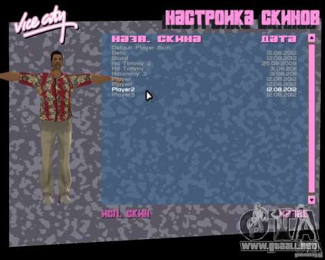 4 Skins y modelo para GTA Vice City