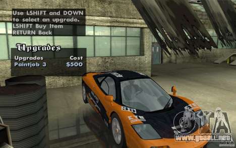 Mclaren F1 road version 1997 (v1.0.0) para GTA San Andreas