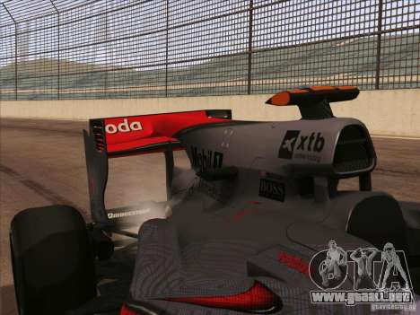 McLaren MP4-25 F1 para GTA San Andreas