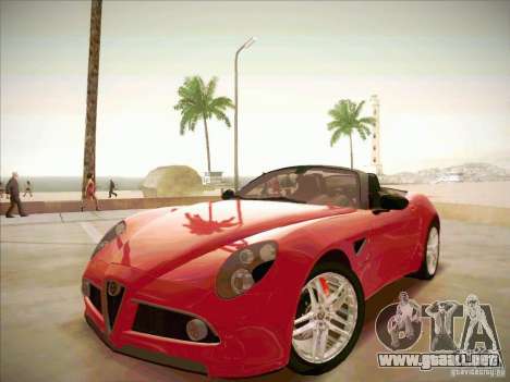 Alfa Romeo 8C Spider para GTA San Andreas