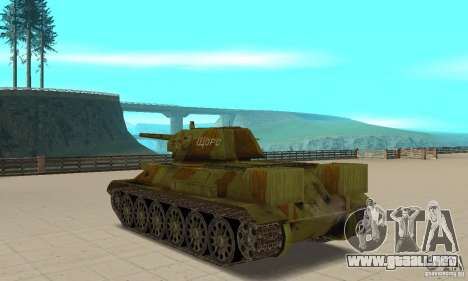 Tanque T-34/76 para GTA San Andreas