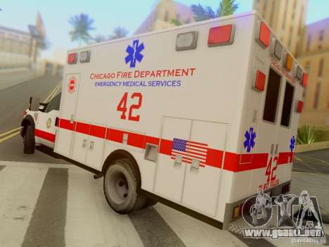 Ford F350 Super Duty Chicago Fire Department EMS para GTA San Andreas