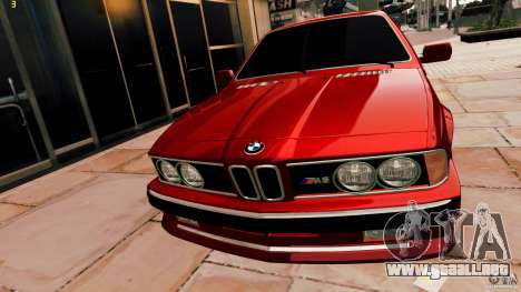 BMW M6 1985 Tuning Final para GTA 4
