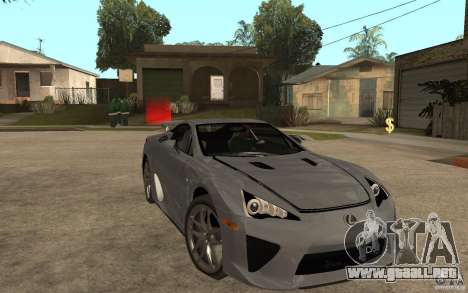 Lexus LFA 2010 para GTA San Andreas