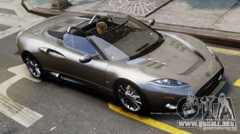 Spyker C8 Aileron Spyder Final para GTA 4