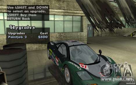 Mclaren F1 road version 1997 (v1.0.0) para GTA San Andreas