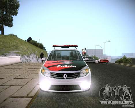 Renault Sandero Policia para GTA San Andreas