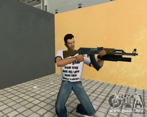 AK-47 con un grenade launcher М203 para GTA Vice City