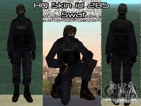HQ skin S.W.A.T para GTA San Andreas