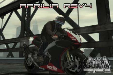 Aprilia RSV4 SBK para GTA 4