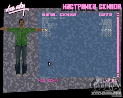 4 Skins y modelo para GTA Vice City