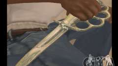 Cuchillo nudillos de bronce cromado para GTA San Andreas