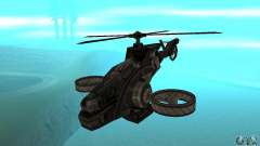 Un helicóptero desde el juego TimeShift Black para GTA San Andreas