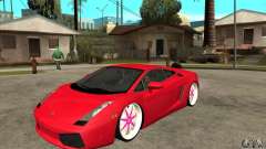 Lamborghini Gallardo White &amp; Pink para GTA San Andreas