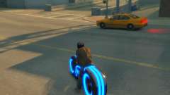 Motocicleta del trono (azul neón) para GTA 4
