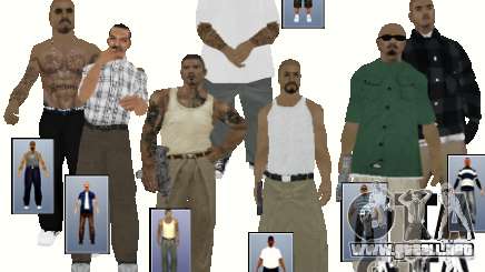 V0.2 pieles civil PCH para GTA San Andreas