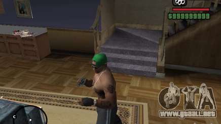 Guantes sin dedos para GTA San Andreas