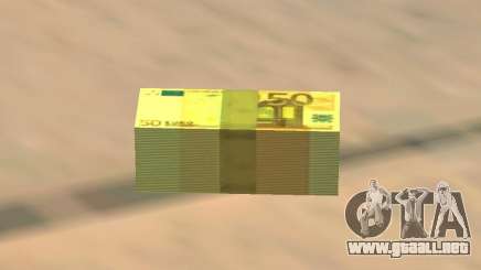 Euro money mod v 1.5 50 euros I para GTA San Andreas