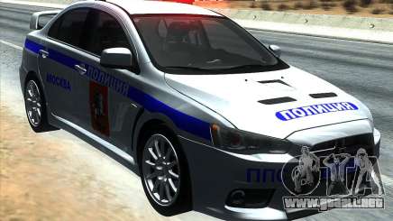Mitsubishi Lancer Evolution X PPP policía para GTA San Andreas