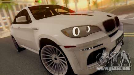 BMW X6 Hamann blanco para GTA San Andreas