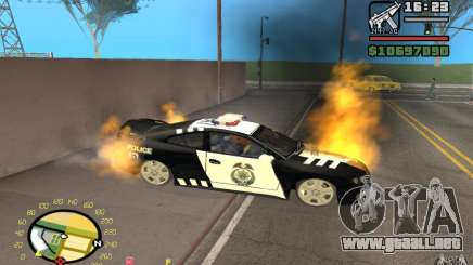 Coche en llamas en el GTA 4 para GTA San Andreas