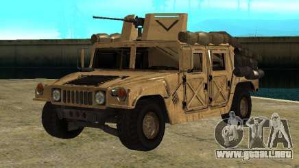 Hummer H1 HMMWV with mounted Cal.50 para GTA San Andreas