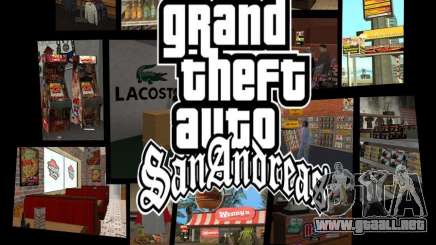 Nuevas texturas de restaurantes y tiendas para GTA San Andreas