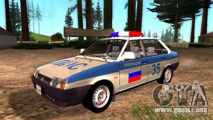 VAZ 2109 policía para GTA San Andreas