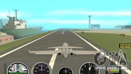 Instrumentos de aire en un avión para GTA San Andreas