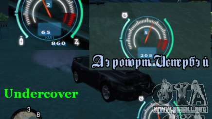 Velocímetro de NFS Undercover para GTA San Andreas