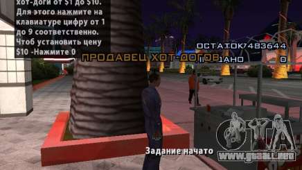 Vendedor de perritos calientes para GTA San Andreas