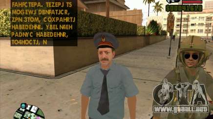 Policía rusa piel para GTA San Andreas