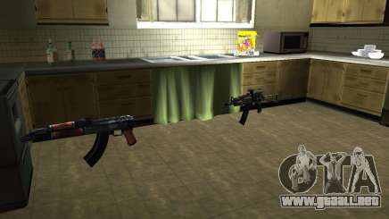 Pak versión doméstica armas 2 para GTA San Andreas