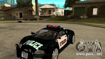 Bugatti Veyron policía San Fiero para GTA San Andreas