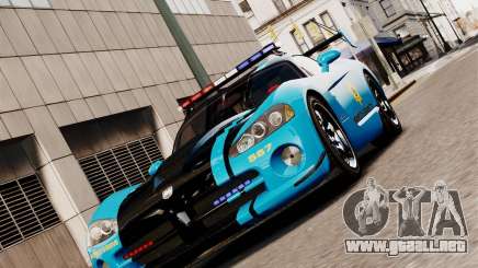 Dodge Viper SRT-10 ACR 2009 Police ELS para GTA 4