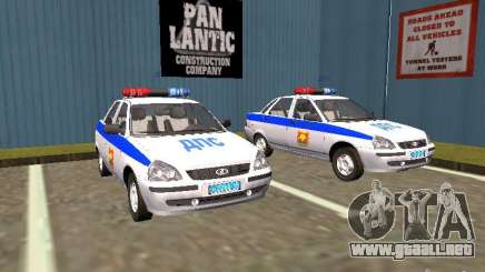 LADA 2170 policía para GTA San Andreas