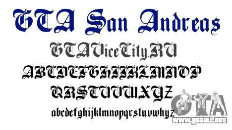 La fuente oficial para el GTA San Andreas para GTA San Andreas