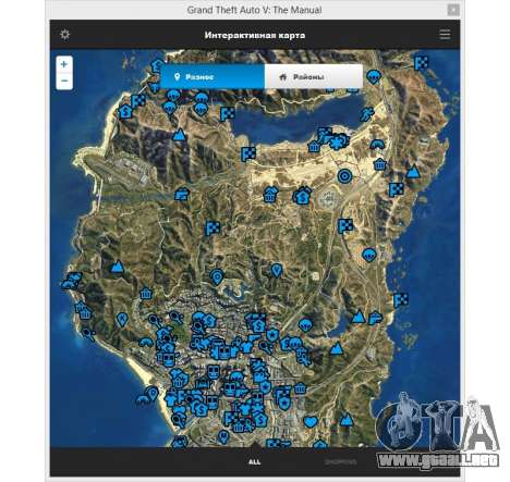 GTA 5 GTA V: El Manual: el mapa interactivo