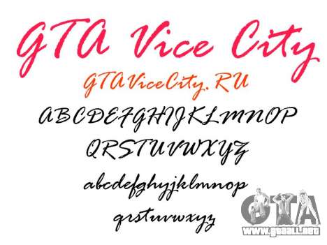 La fuente oficial para GTA Vice City para GTA Vice City