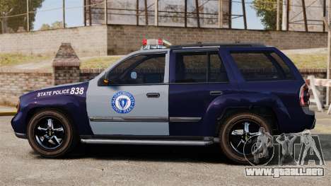 Chevrolet Trailblazer 2002 Massachusetts Police para GTA 4