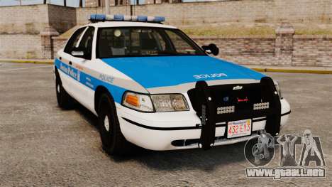 Ford Crown Victoria Police Massachusetts ELS para GTA 4