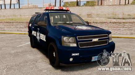 Chevrolet Tahoe 2007 De La Policia Federal [ELS] para GTA 4